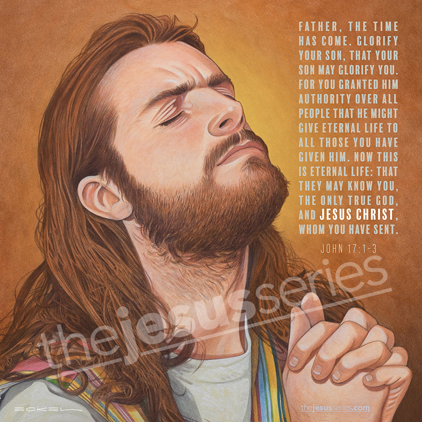 Intercession (John 17) - Square Canvas Print