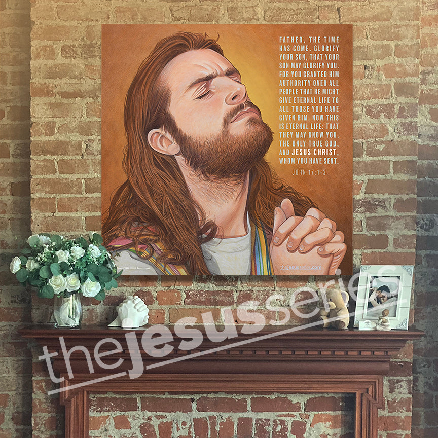 Intercession (John 17) - Square Canvas Print