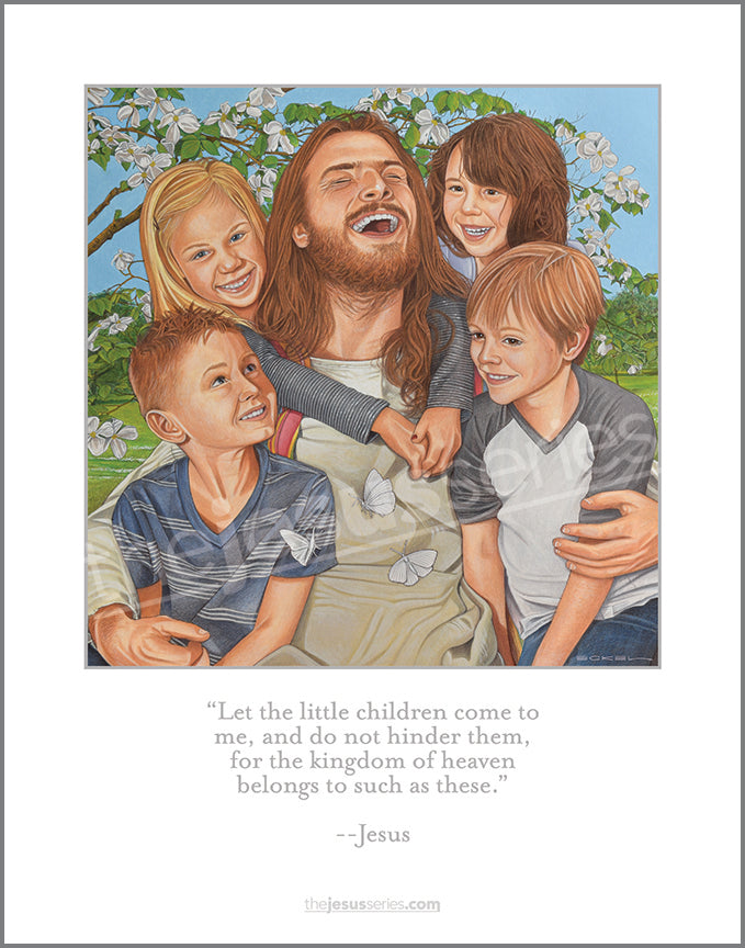 Jesus and the Children - Poster Print